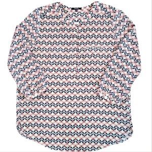 EC NYDJ LONG SLEEVE BYTTERFLY BLOUSE SZ.S